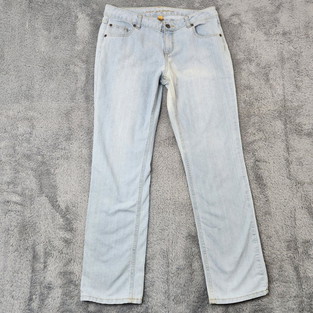 Arizona Jeans Women 16.5 Plus‎ Light Blue Denim Straight Leg Stretch F11760